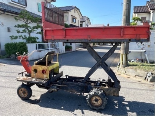 乗用　運搬車　4輪　タナカ　TANAKA UD-2215 リフト& ダンプ　昇降　三菱　GM291L 8馬力デフロック付 セル付　500kg