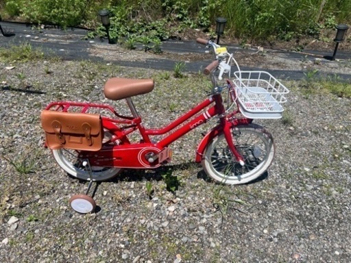16インチ子供用自転車　レッド