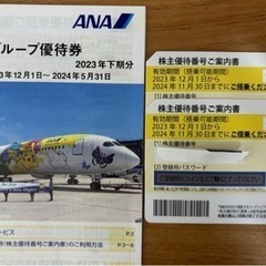 ANA 株主優待　2枚　2024年11月まで