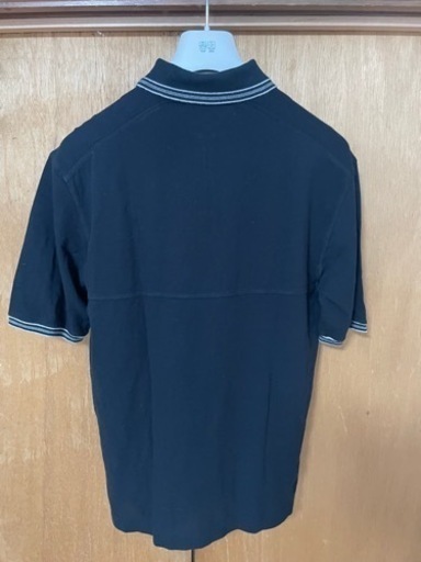 【定価8万円】BRUNELLO CUCINELLI ブルネロクチネリ ハーフジップ　半袖ポロシャツ  XLサイズ相当  ネイビー