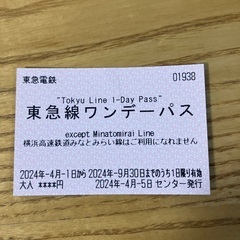 東急線ワンデーパス