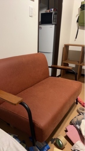 2人用ヴィンテージ風ソファ　家具 ソファ 2人がけ