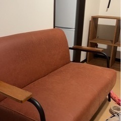 2人用ヴィンテージ風ソファ　家具 ソファ 2人がけ