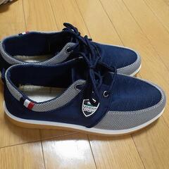 (　新品　)メンズスニーカー(26.5)　2足　プラス　ボタンダウン( XL )1点の画像