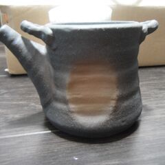 【新品】土瓶　急須　黒伊賀雅　6個　つる付　茶コシ付　お茶　和陶　陶器の画像