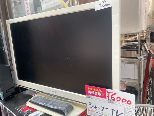 ☆中古￥6,000！【目玉商品！】SHARP　22インチ液晶テレビ　家電　LC-22K90型　【BE065】