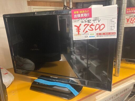 ☆中古￥7,500！SHARP　22インチ液晶テレビ　家電　LC22K9型　2013年製　【BE071】