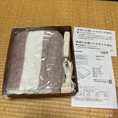 山善　電気式毛布　130×80 使用確認のみの画像