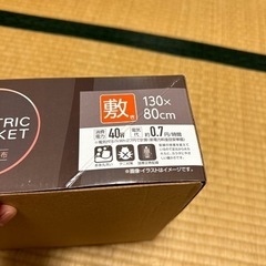 山善　電気式毛布　130×80 使用確認のみの画像