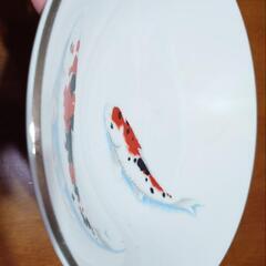 和峰 錦鯉柄中皿の画像