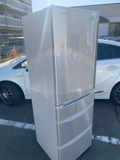 北九州市内配送無料　保証付き NR-E413V-N 冷蔵庫 Vタイプ シャンパン [5ドア /右開きタイプ /406L]