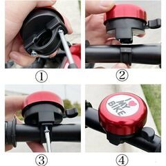 子供/キッズ自転車用ベル（新品）ブラックの画像