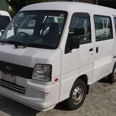 (ID5863)軽バン専門店在庫100台　軽貨物黒ナンバーリース個人・法人可能！　１８万円　スバル　サンバーバン　AT　車検２年付　平成２１年式　諸経費込２３０,０００円の画像