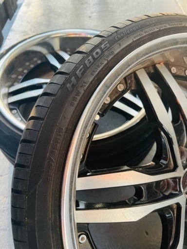 車のパーツ タイヤ、ホイール2本セット１９インチ?9jオフセット32です