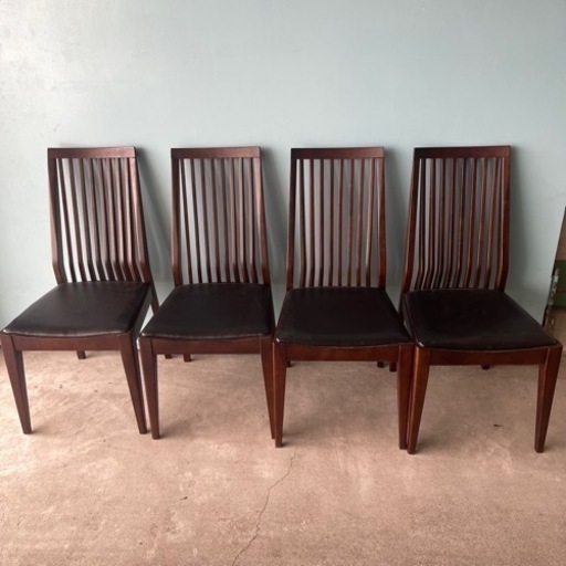 安井家具　ダイニングチェア　4脚セット
