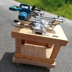 ※お取引決まりました※　DIY 卓上スライド丸ノコ SSC-190 自作台座付の画像