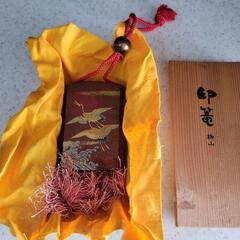 【SALE】柳山作　鶴時絵　印籠　印籠　中古　リサイクルショップ...