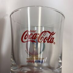（中古品） コップグラス ガラス 日韓ワールドカップ コラボ コカ・コーラの画像