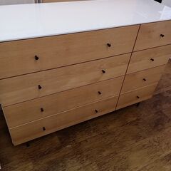 ★ジモティ割あり★  チェスト ライトブラウン H86×D41×...
