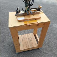 　DIY JET 卓上角ノミ機 JBM-5 T-1147N 自作台座付の画像