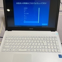 マウスコンピューター　ノートブックPC （ジャンク品、AC電源ア...