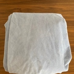 サイドまでしっかり防水ボックスシーツｍｏｆｕａブルー の画像