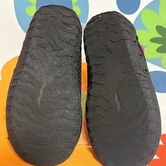 【値下】16.0cm VISIONPEAKS  サマーシューズ 内側に記名あり ブラック ピンク 中古　の画像