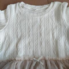 ⭐新品⭐ 長袖 ワンピース ピンク 120の画像