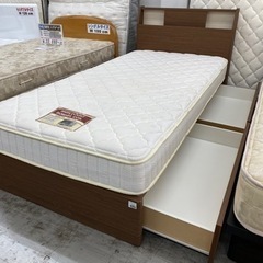 【愛品館 江戸川店 シングル】 NITORI（ニトリ） 収納付き シングルベッド ID:153-019012-007