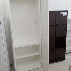 ★ジモティ割あり★  キャビネット okamura ホワイト H216×D45×W89.5 クリーニング済み HJ3132の画像