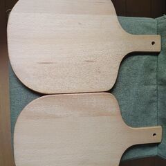 ナガオ 木製 ピザピール 大 295x450mm 590g 日本製二枚の画像
