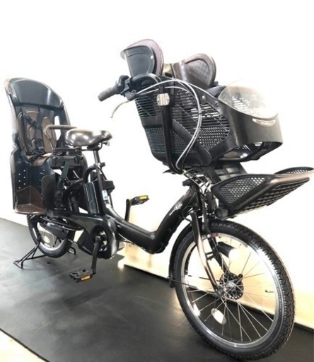 1都4県全域送料無料　業界最長12ヶ月保証　電動アシスト自転車　ヤマハ　パスキッスミニ　20インチ 子供乗せ　パワフル　茶色