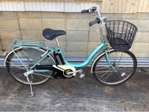363  ブリヂストン新機種電動アシスト自転車アシスタ24インチブルーアルミボディー