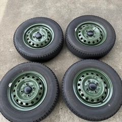 スタッドレスタイヤ 145/80R12 ダイハツアトレー純正鉄チン