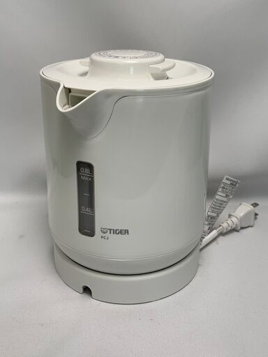 TIGER タイガー 業務用蒸気レス電気ケトル PCJ-H080 ホワイト 0.8L 2018年製