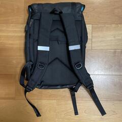 REYLEO スクエア リュック メンズ 人気 usbポート付き 防水 バックパック 15.6インチ PC収納 A4対応 黒 23L の画像