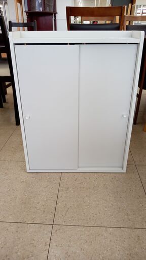 ★ジモティ割あり★  キャビネット 白 H76.5×D17×W59 クリーニング済み TJ5875
