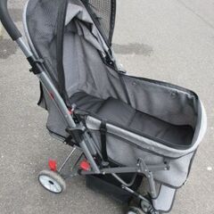 【決まりました】引き取り限定 ペット用品 犬用ペットカート 折り畳み可 中古の画像