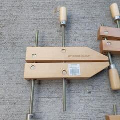 【値下げ‼️】※ DIY 木工 ウッドクランプ 12" 8" 6" 4" 9本セットの画像