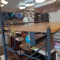 アイアンウッド調　ハンガーラック　モチーフ　サイズ（約）幅69×奥41×高183　　■近隣配送無料 買取GO‼　栄和店の画像