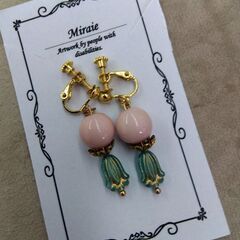 ハンドメイド　イヤリングの画像