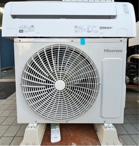 「中古」エアコン、HISENSE 2022年製、取り付け工事込み、3ヶ月保証付き