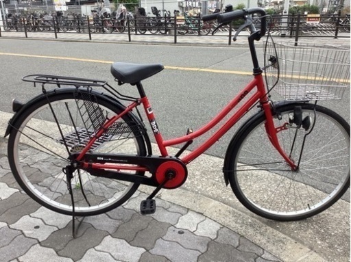 ♪ジモティー特価♪赤と黒カラーリングがきれいな　２6型中古ファミリーサイクル