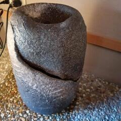 水循環式ポンプ型　和風　置き物　