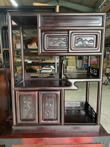 飾り棚 茶棚 和室　家具 収納家具 キャビネット