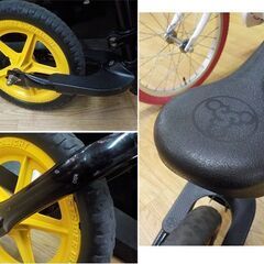 現状品！ストライダー スポーツモデル 12インチ スタンド・スキーアタッチメント付き カスタムペイント カラフル STRIDER ランニングバイク　西岡店の画像