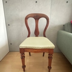 アンティークチェア　ミントグリーンの画像