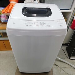 ・【恵庭】日立　洗濯機　全自動洗濯機 NW-50F　2021年製　5キロ　中古品　PayPay支払いOK！