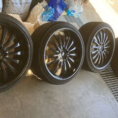 ゴッドファーザー　245/35R20　20インチ9.5J通し5×...