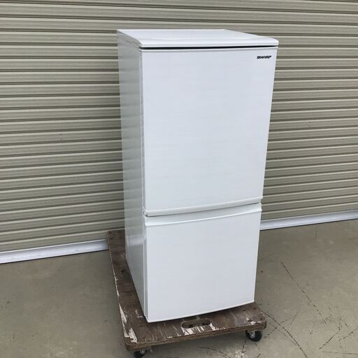 【動作確認済】 SHARP シャープ 2ドア冷凍冷蔵庫 137L シャープ SJ-D14F-W 2020年製 中古 小型 つけかえどっちもドア